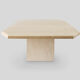 Table basse en travertin du milieu du siècle