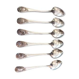 6 dessert spoons. Boulenger. 19th