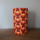 table lamp metal | geometric printed lampshade seventies style