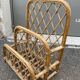 Vintage rattan magazine door
