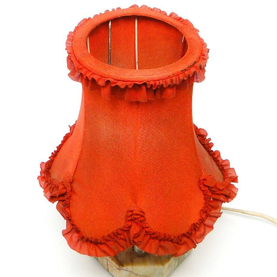 Art Deco stone table lamp, Czechoslovakia, 1930s