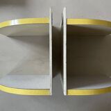 Set of 2 Formica corner shelves