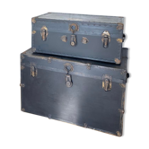 Set of 2 New York boxes for transatlantic ships