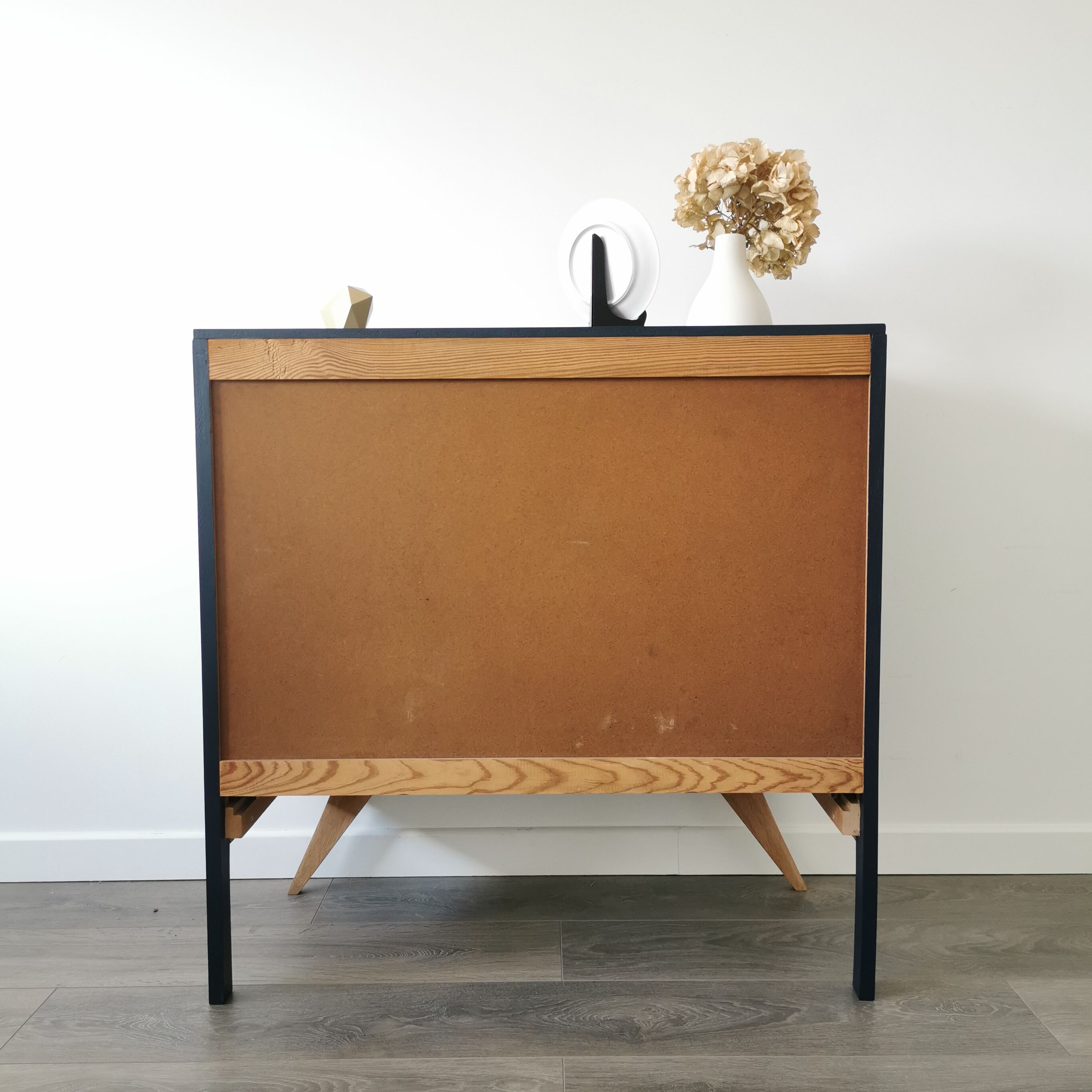 Vintage chest of drawers compass feet