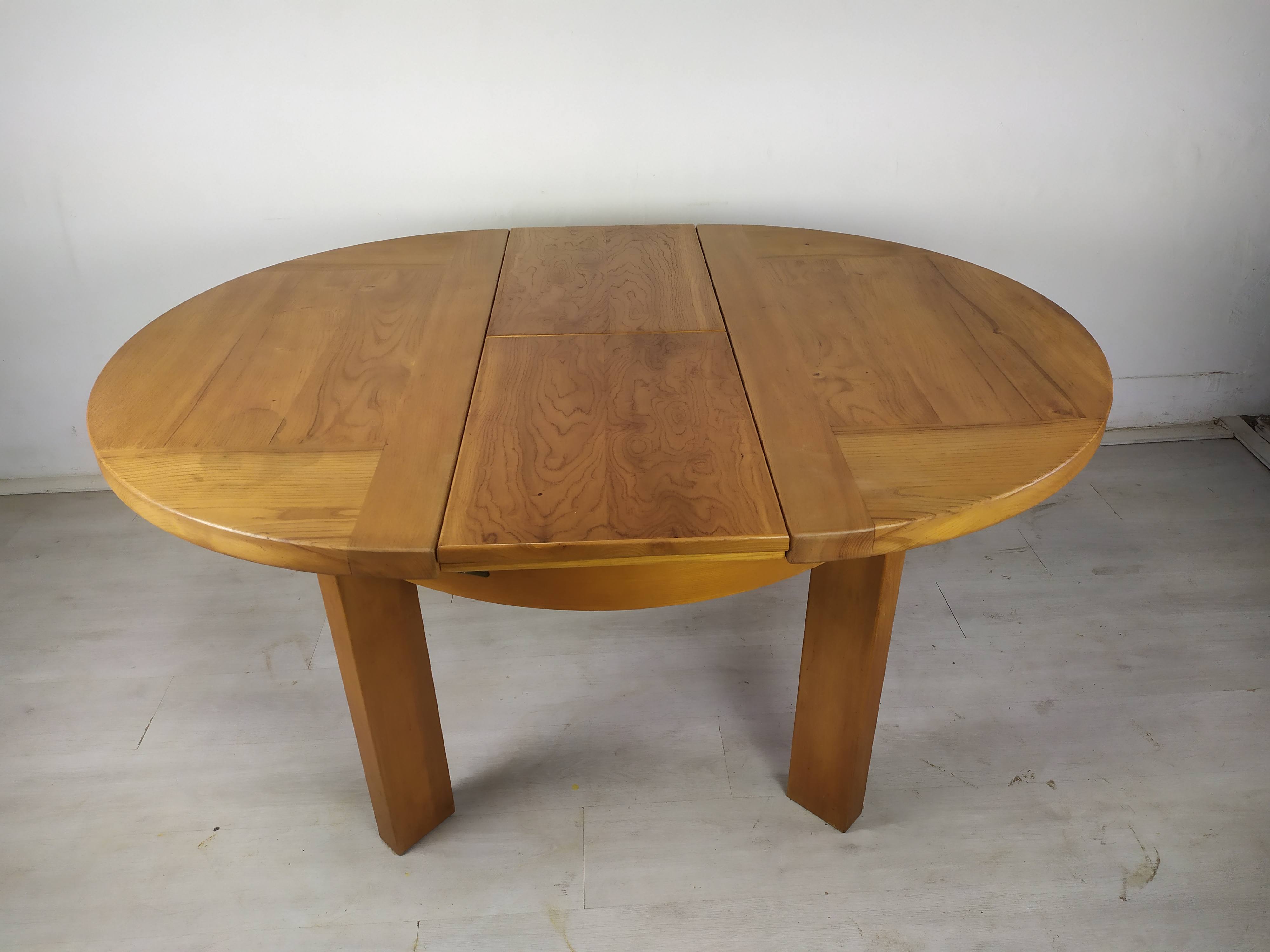 Renewed elm round table