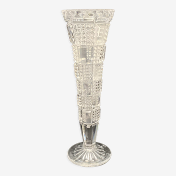 Vase en verre travaillé PM motifs géométriques