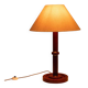 Lampe de table vintage en bois des années 60