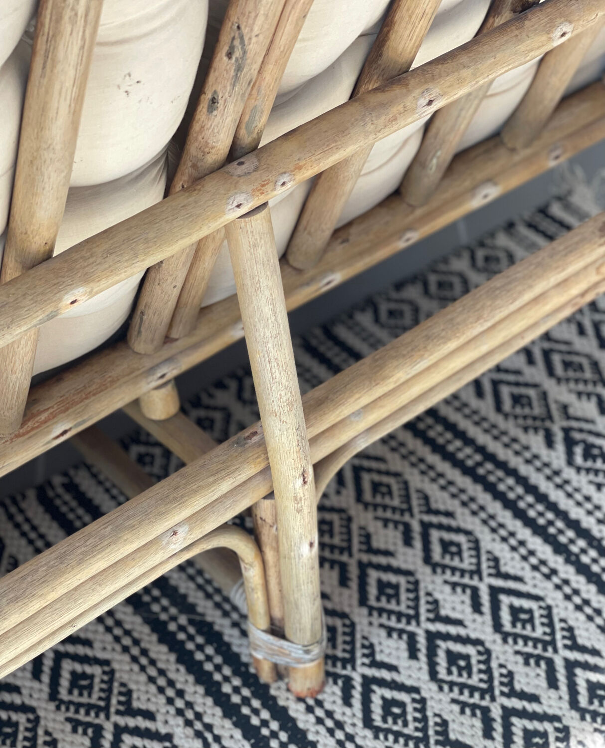 Bamboo sofa 1970