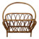 Vintage rattan wicker magazine rack