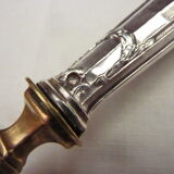 Filled silver salad serving cutlery, minerva hallmark