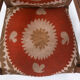 Boho Chic Suzani Embroidered Bergere Chair