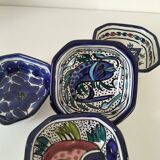 4 glazed earthenware bowls