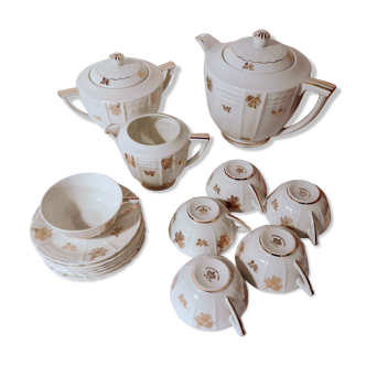Service à café ou thé porcelaine d'art de Limoges