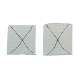 Set of 2 carpets blessed ouarain 80x80cm