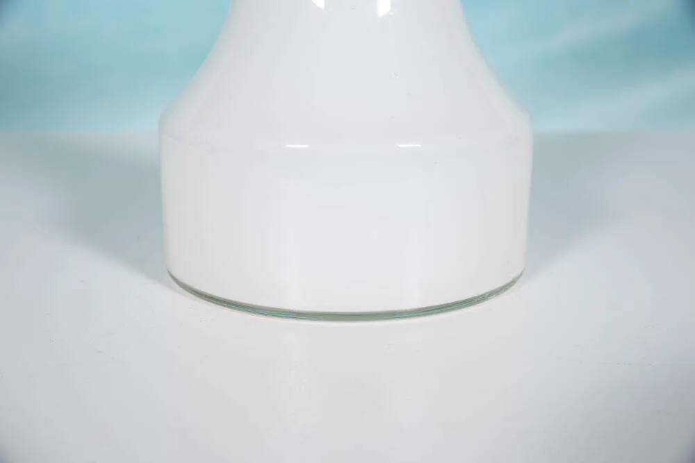 Vintage Holmegaard glass Nordic table lamp