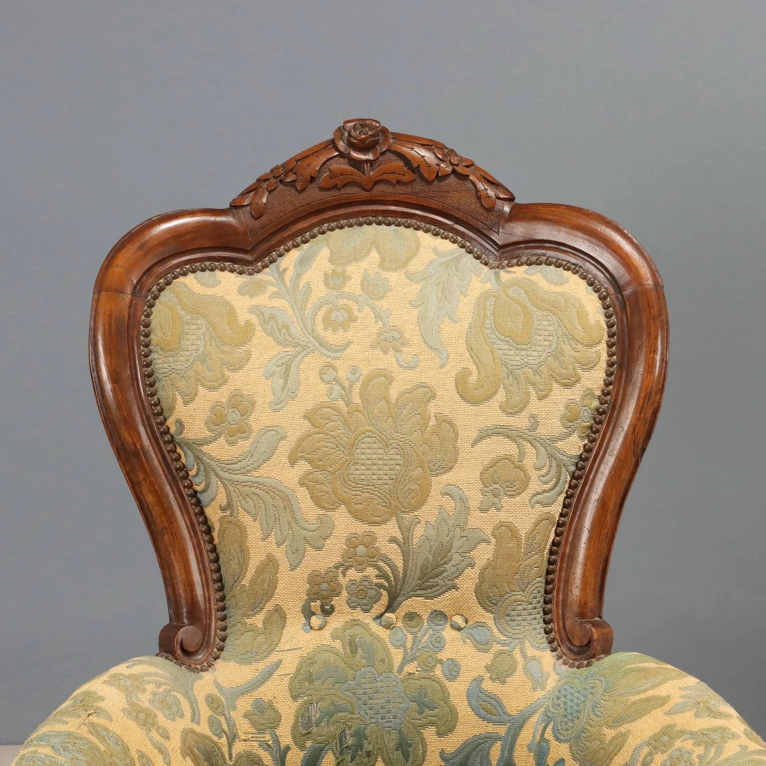Paire de fauteuils Luigi Filippo en noyer