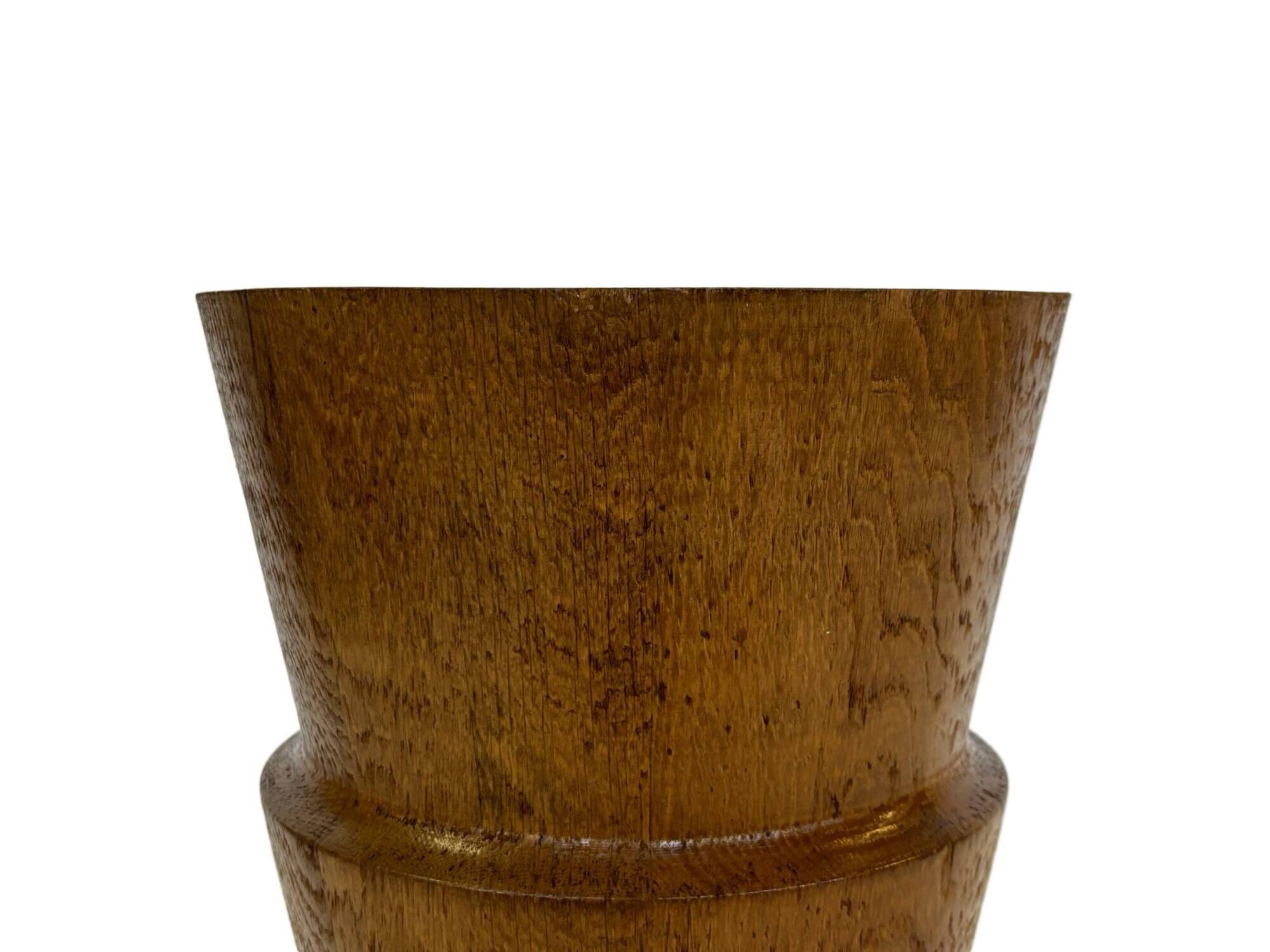 Vintage umbrella holder wooden basket storage 1960 minimalist design