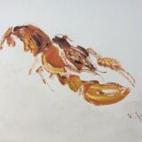 The lobster signed Jean Le Guennec 1924/1988