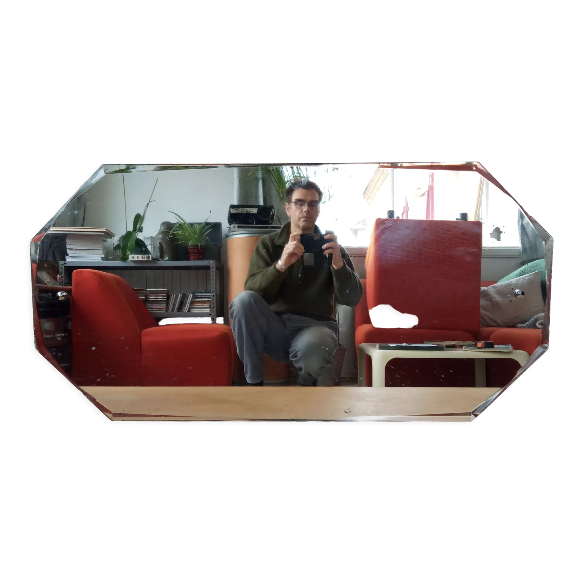 Beveled mirror years "50", 120×60 cm