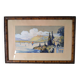 Framed watercolor