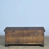 Coffre de mariage d'art populaire de 1849