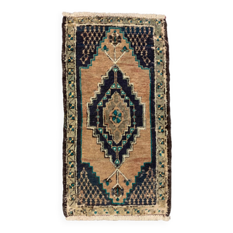 Petit tapis turc vintage 94x50 cm, Short Runner, Tribal, Shabby, Mini Tapis