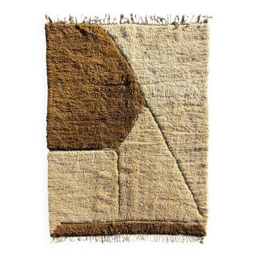Tapis berbère marocain Mrirt shaggy sur mesure