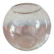 Round glass vase