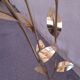 Floral floor lamp in pearlescent Capiz, 1970s.