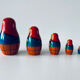 Ancient Matriochka, vintage Russian dolls