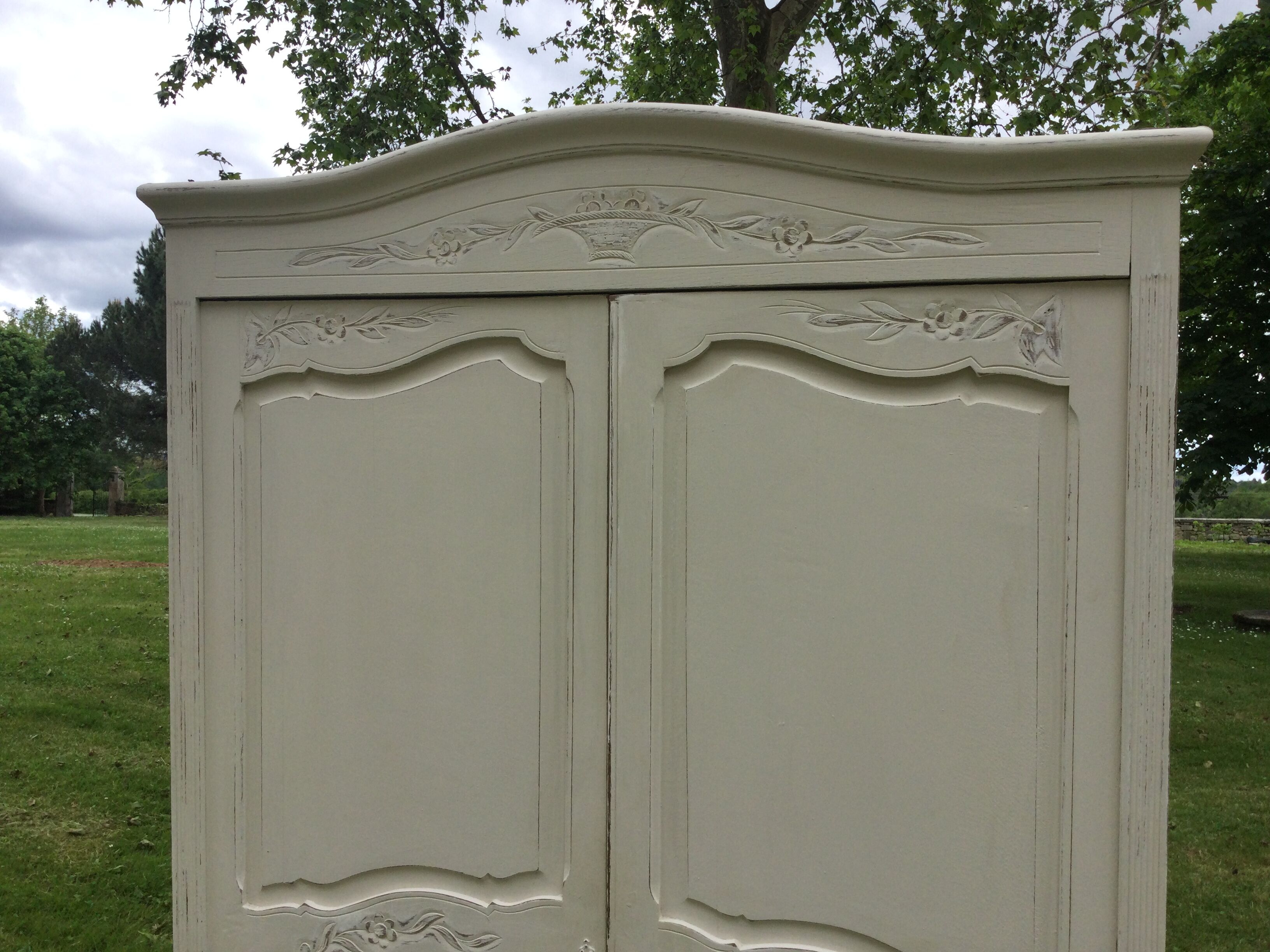 Old patinated cabinet