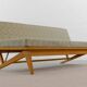 Canapé-lit de repos domus kg, schwaikheim, années 1950