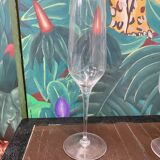 6 Baccarat champagne flutes, grand siècle crystal, Laurent Perrier
