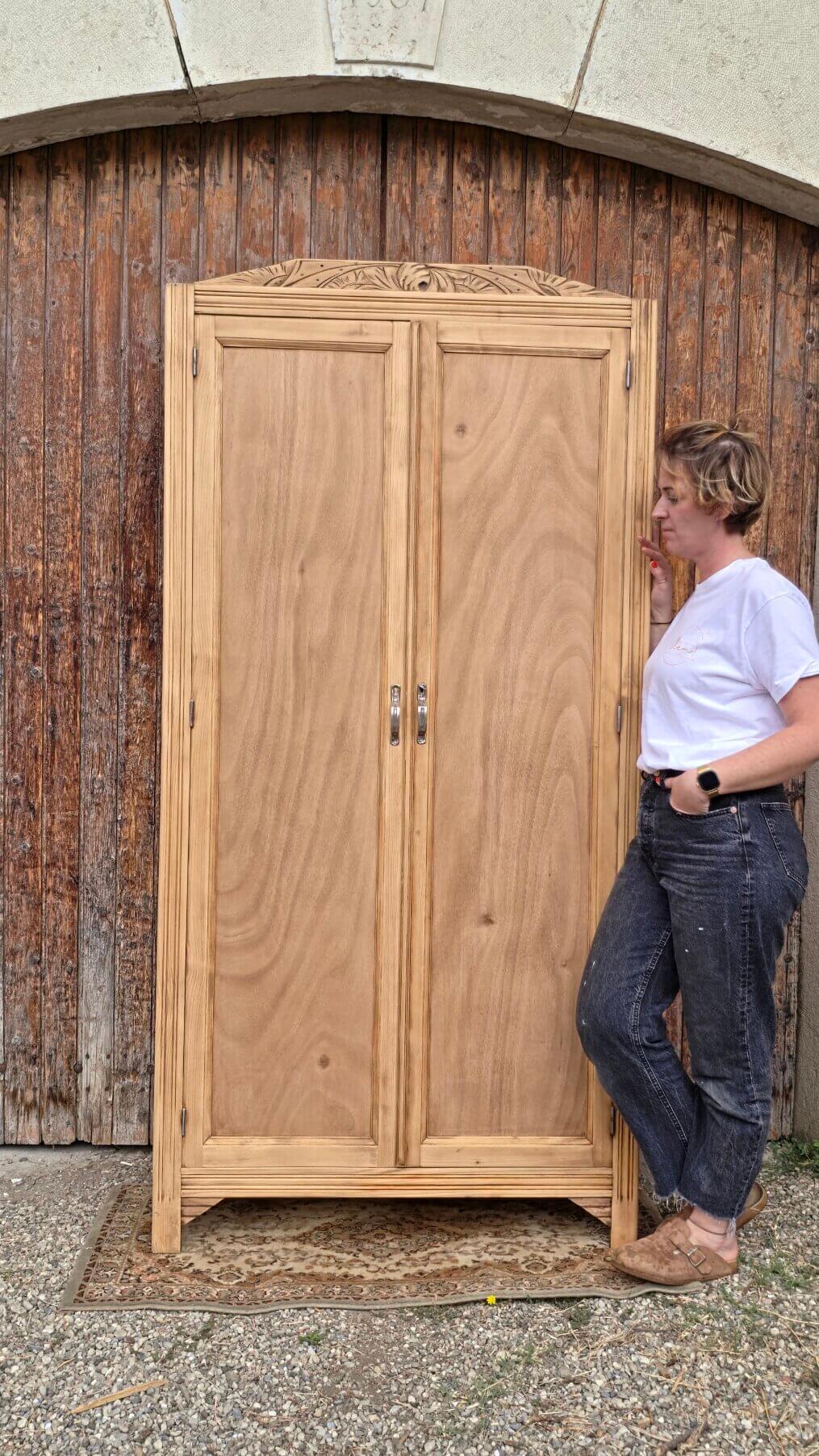 Renovated antique Parisian wardrobe/closet | Clotilde