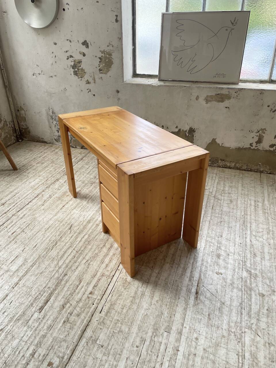 1970s pine desk