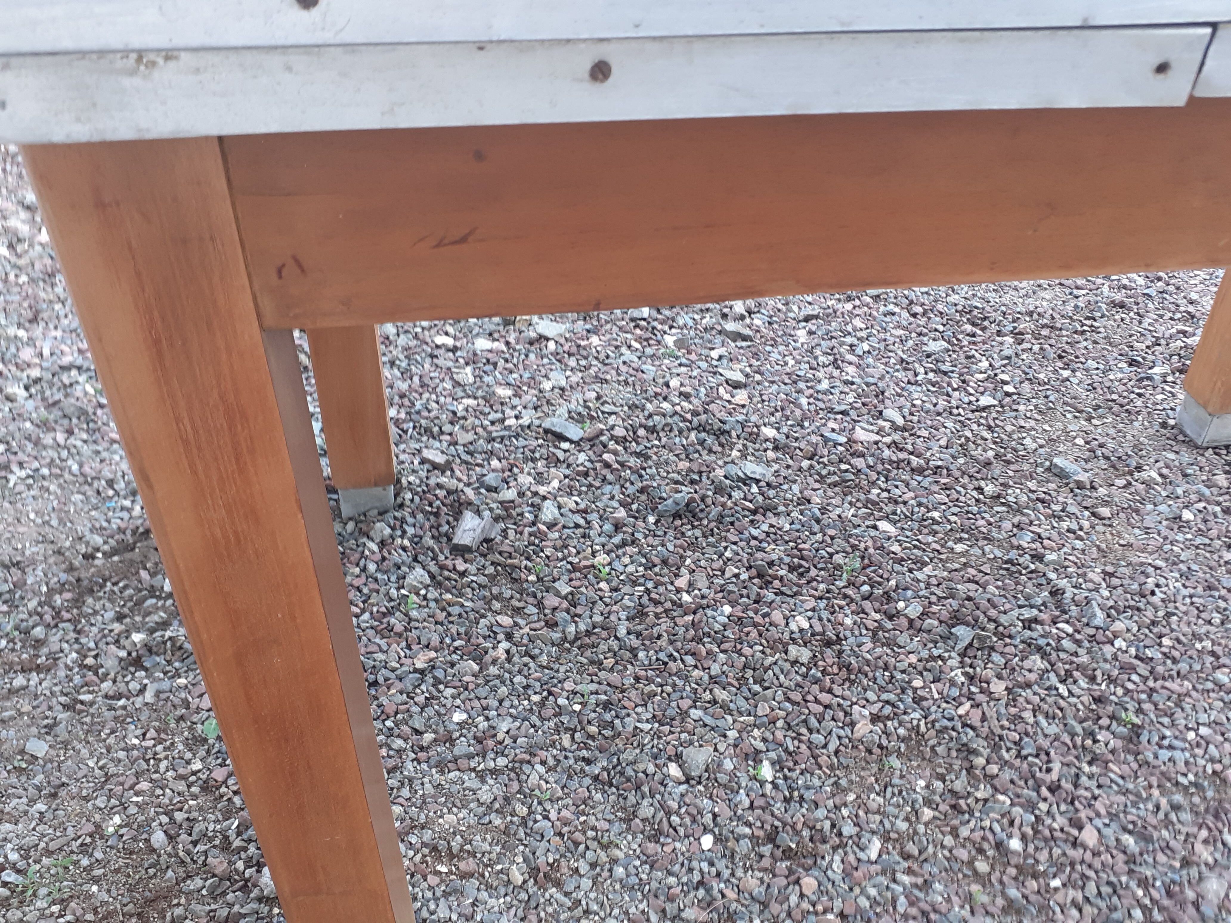 Vintage wooden formica kitchen table