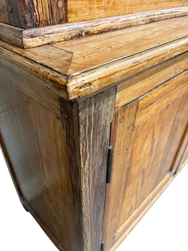 Vintage wooden display cabinet / wardrobe