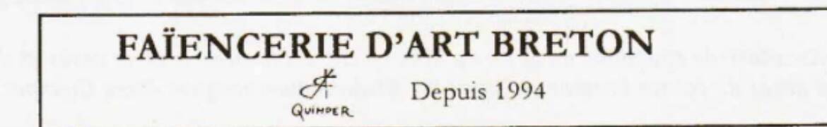 Dish signed Quimper