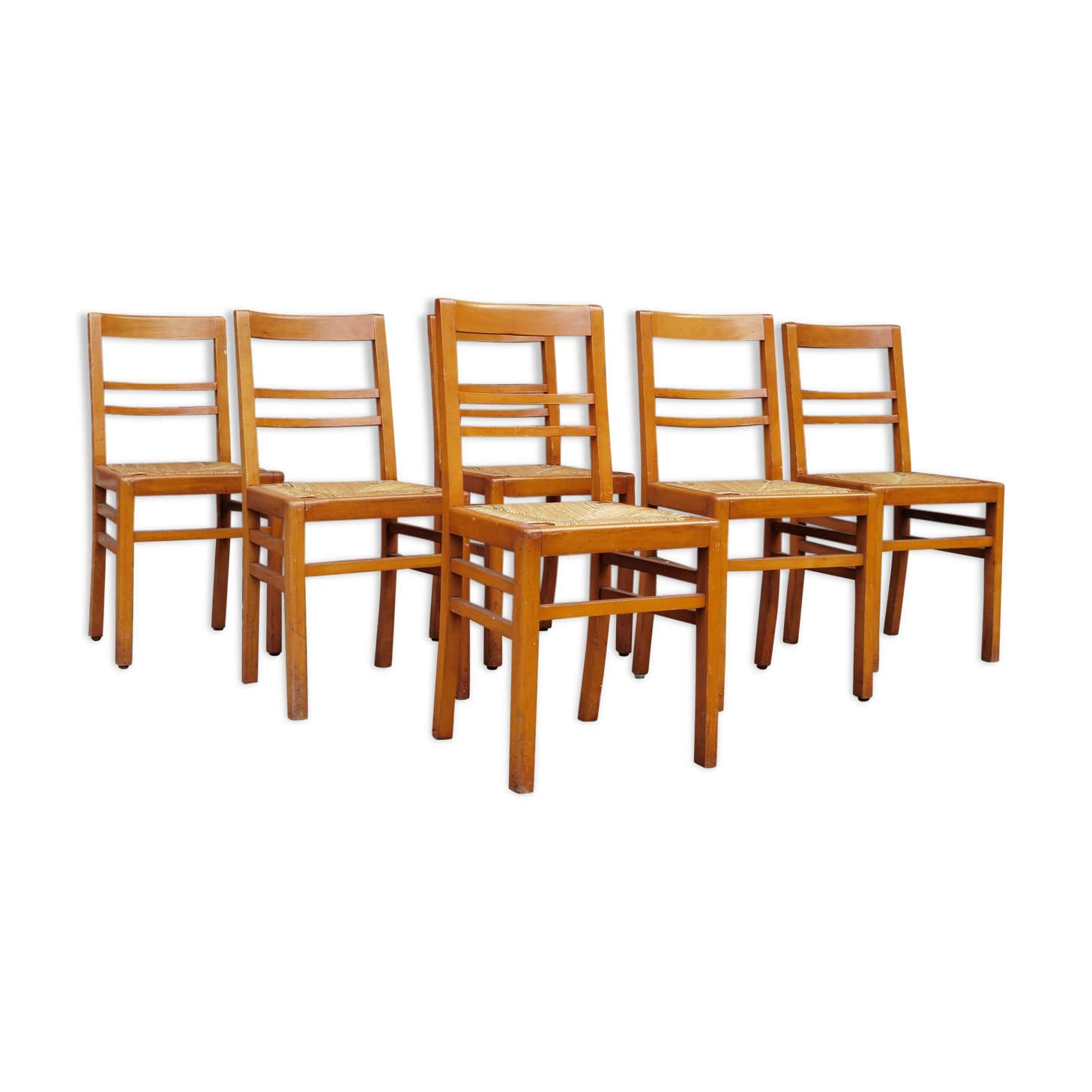 Lot of 6 chairs reconstruction Pierre Cruege