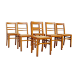 Lot of 6 chairs reconstruction Pierre Cruege