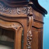 Rococo library in walnut