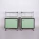 Bauhaus Side Tables in Chrome and Glass by Vichr a Spol., Czech, 1930s, Set of 2