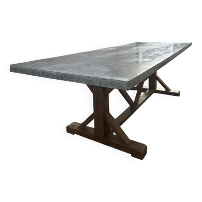 Table acier patiné