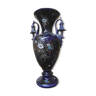 Vase bleu à anses