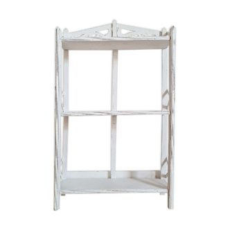 White patinated antique shelf