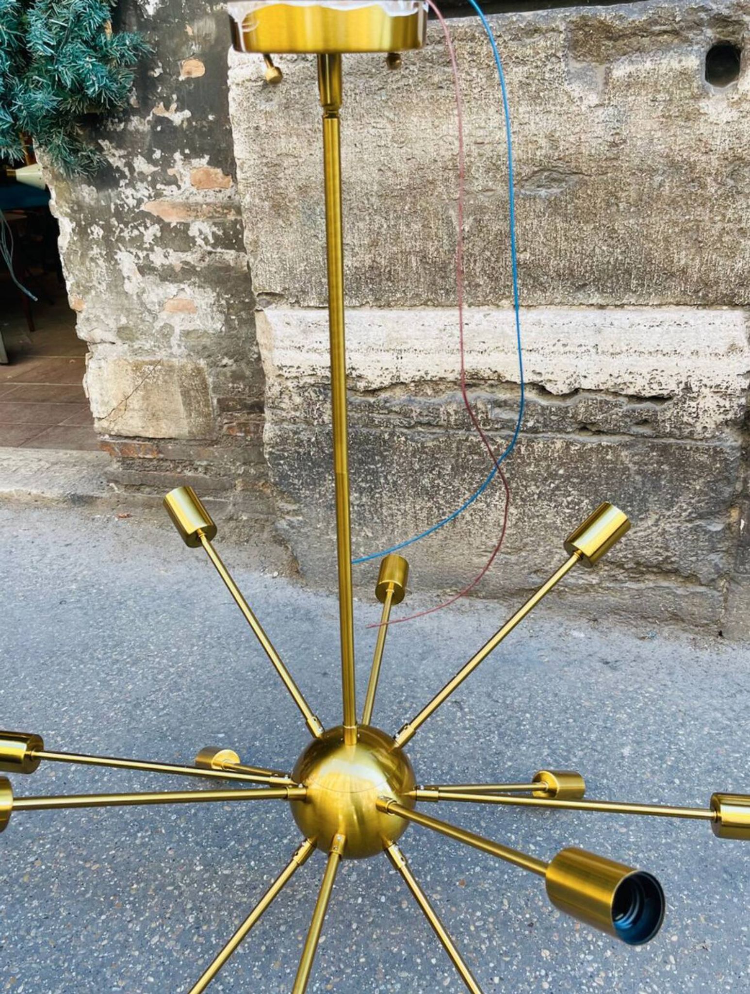 Lampadario Sputnik Anni '70 – 12 Punti Luce