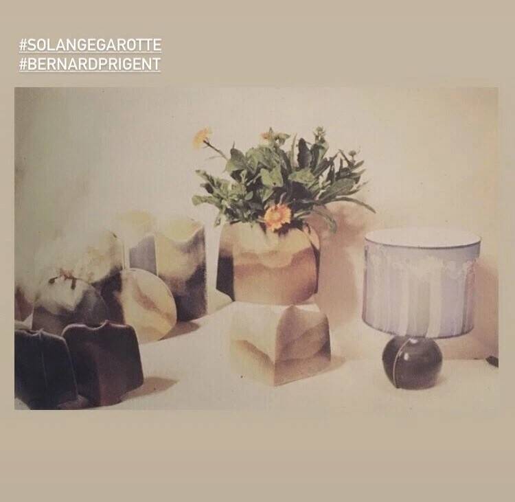 Sculptural vase by Solange Garotte and Bernard Prigent for Virebent, 1975