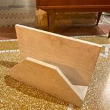 Travertine newspaper rack / vinyl rack