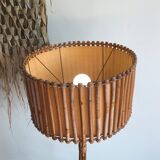 Vintage rattan lamppost
