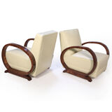 Pair of Art Deco armchairs